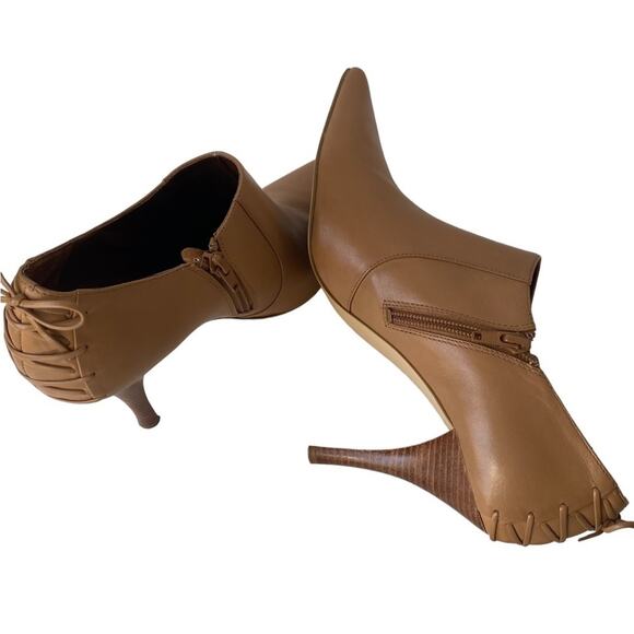 Alfani Women Leather Ankle Boots Bamboo Color 9.5M - Picture 2 of 12